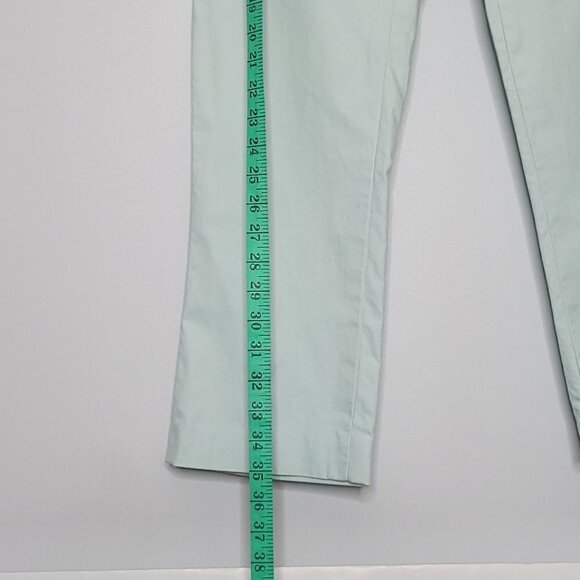 Gap Soft Girl Ice Blue Wide Leg Mid Rise Cotton Trousers Women's Size 2 - Picture 11 of 13